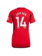 Manchester United Christian Eriksen #14 Domácí Dres pro Dámské 2023-24 Krátký Rukáv